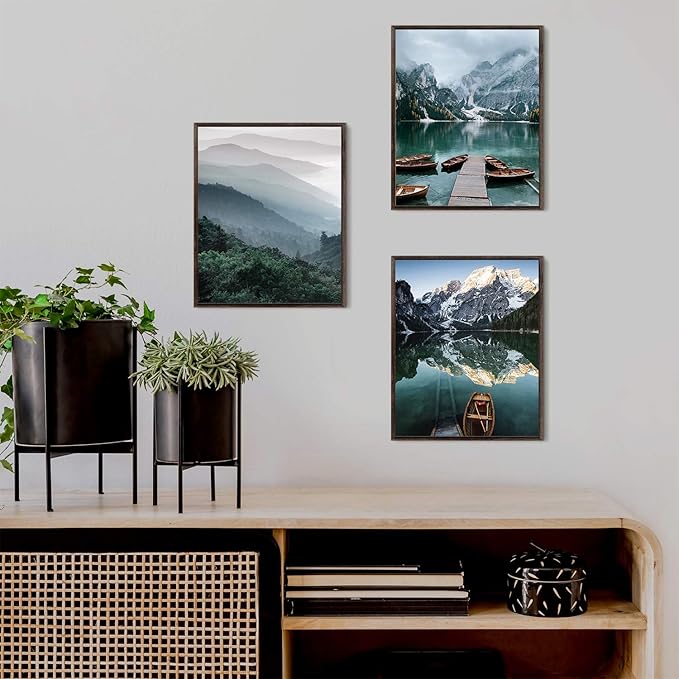 HoozGee Scandinavia Travel Wall Art Prints Mountain Pictures Wall Decor Natural Landscape Photography Poster Canvas Print Wall Art Pictures Living Room Decor Home Decor (8"x10" UNFRAMED)
