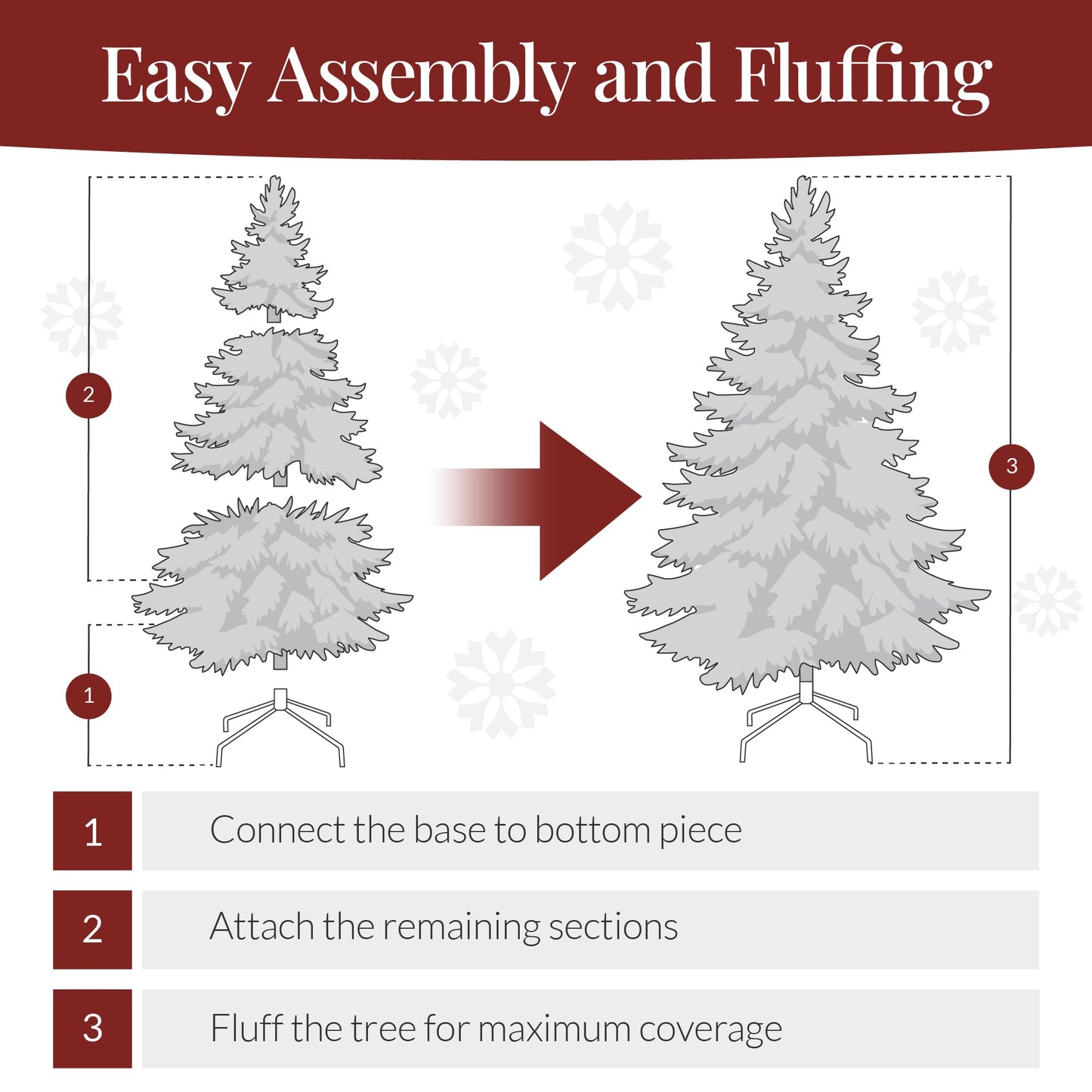 Best Choice Products 6ft Pre-Lit Christmas Tree Premium Hinged Artificial Pine Lighted Holiday Tree for Home, Office w/ 1,000 Branch Tips, 250 Lights, Metal Hinges, Foldable Base
