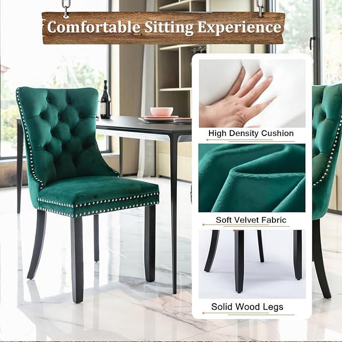 Goujxcy 7-Piece Extendable Dining Table Set for 6-8 People 63-78 Inch Kitchen Table Set with 6 Velvet Upholstered Chairs Farmhouse Rectangular Dining Room Table Set for Kitchen Dining Room Apartment