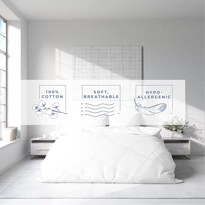 Kotton Culture 120"x120" 1 Pc Super King Plus/Super Oversize King Duvet Cover Only 100% Egyptian Cotton - 600 TC Comforter Cover, Zipper Closure & Corner Ties - Fits Only Extra Large Inserts - White