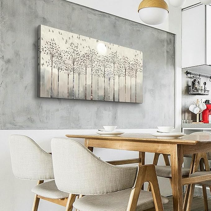 Wapluam Large Canvas Wall Art For Living Room Framed Wall Deco For Office Modern Bedroom Room Wall Decorration Scenery Abstract Wall Paintings Canvas Prints Pictures Artwork Boho Home Decor 30X60in