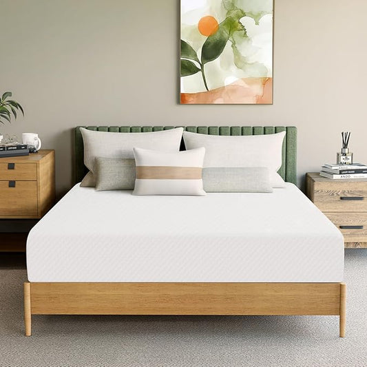 Neo Sleep 10 Inch Full Cooling Gel Memory Foam Medium Firm Mattress Cool Sleep Pressure Relief CertiPUR-US Certified Foam, Mattress-in-a-Box Kids and Adults No Fiberglass (Full, 10 in)