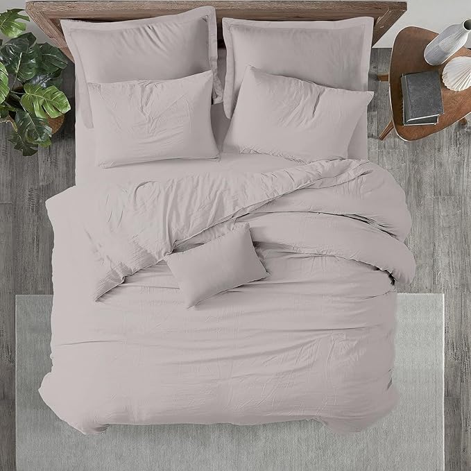 Kotton Culture 1 Pc King Size Duvet Cover Only -100% Egyptian Cotton Sateen 600 Thread Count Ultra Soft Premium Durable Comforter Cover Zipper Closure & Corner Ties (Light Grey, King 102"x94")