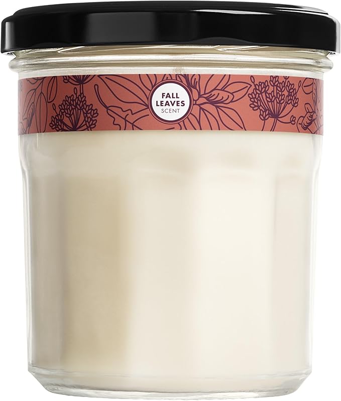 MRS. MEYER'S Clean Day Scented Soy Candle, Large, Fall Leaves Scent, 7.2 oz