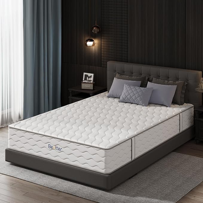 12 Inch King Hybrid Mattress, 7-Zone Green Tea & Charcoal Cooling Gel Memory Foam Mattress in a box,Pocketed Springs for Isolate Motion, Pressure Relief, CertiPUR-US Certified, Support Comfort