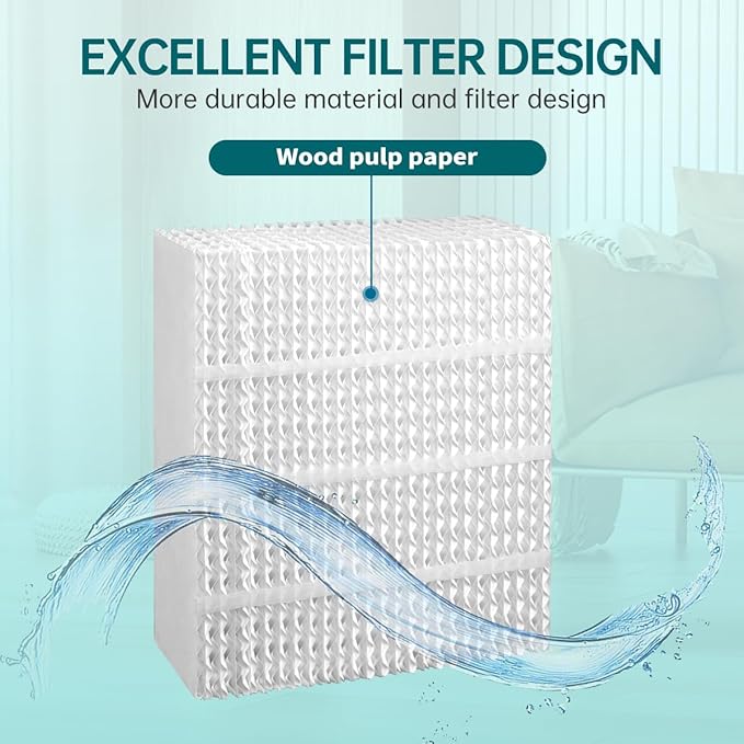 EP9800 1043 Evaporative Humidifier Wick Replacement for AIRCARE EP9700 EP9500 SS390DWHT 821000 826000 826800 Bemis Space Saver 800 Series Essick Air EP9R-Series 1 Pack