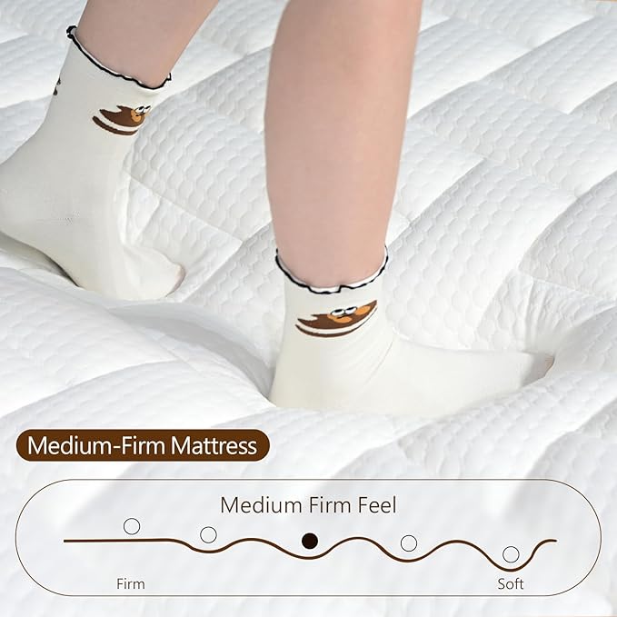 10-Inch Hybrid Full Size Mattress - Premium Cooling Gel Memory Foam & 8.5" High Pocket Coils | CertiPUR-US Certified | Pressure Relief & Motion Isolation | 365-Night Risk-Free Trial