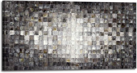 Inpraradiso Bedroom Abstract Wall Art Picture: Large Living Room Modern Hand Painted Textured Canvas Painting Contemporary Print Kitchen Horizontal Square Artwork for Home Office Decor