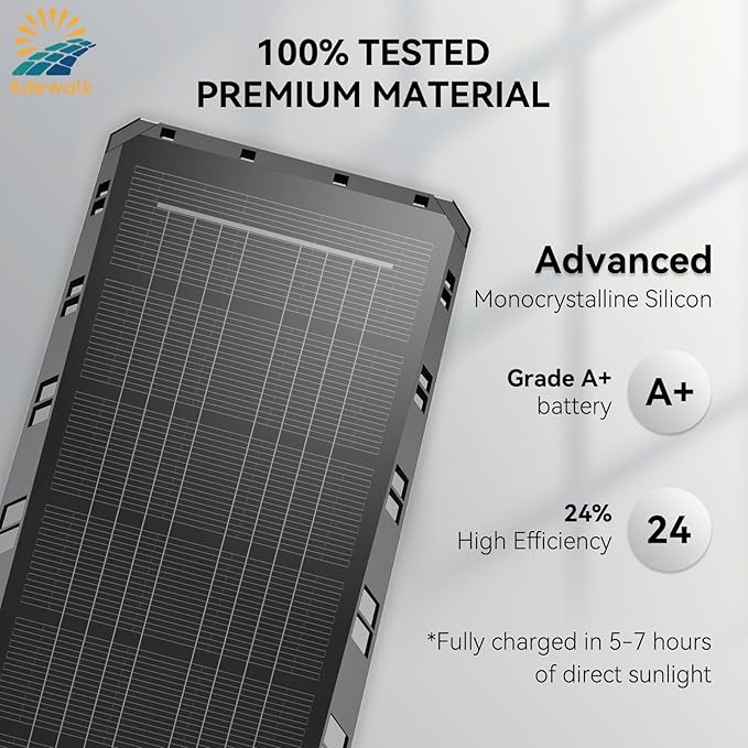 5000W Solar Lights Outdoor - 7000K LED Solar Street Lights Outdoor with Motion Sensor and Remote Control, IP66 Waterproof, Dusk to Dawn for Yard, Patio