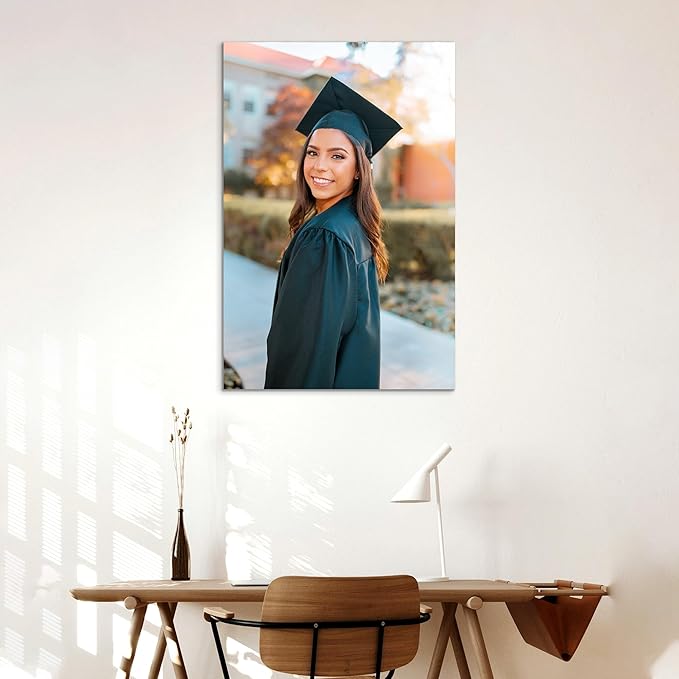 Custom Graduation Canvas Prints with Your Photos,Graduation Decorations, Personalized Graduation Canvas Wall Art Gifts Idea for Daughter, Son, Sibling or Friend (24" X 36")