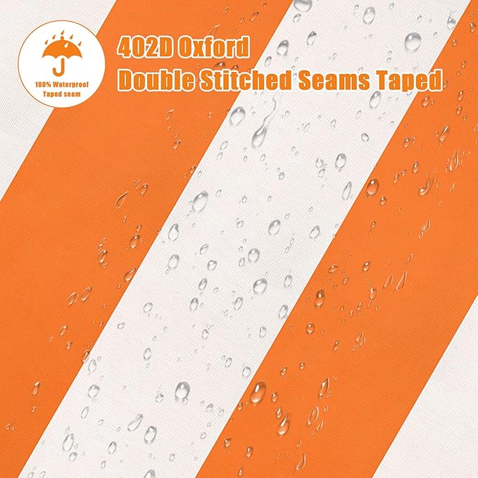 Kids Water Table Cover for Step 2 Rain Showers Splash Pond Water Table, Outdoor Waterproof Anti-UV Kids Water Play Table Cover (Orange)