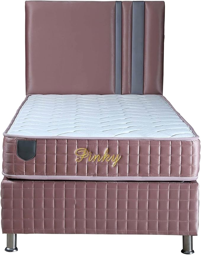 Sweet Home Stores Level Pink 9" Twin Hybrid Mattress – Medium Firm Feel, Pocket Coil Support, CertiPUR-US® Certified, Fiberglass-Free, Modern Pink Cover, Made in USA, Bed in a Box