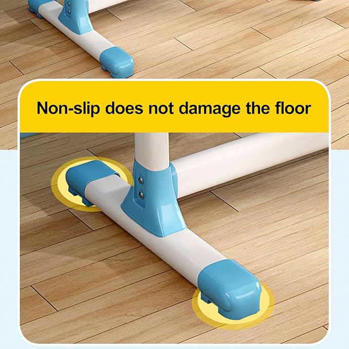 Study Desk with Chair, Height Adjustable Kids Desk and Chair Set, Widened Children Desktop, Children Learning Desk and Chai Set with Spacious Storage Drawer, Pink Desk Chair for Girls (Pink-C)