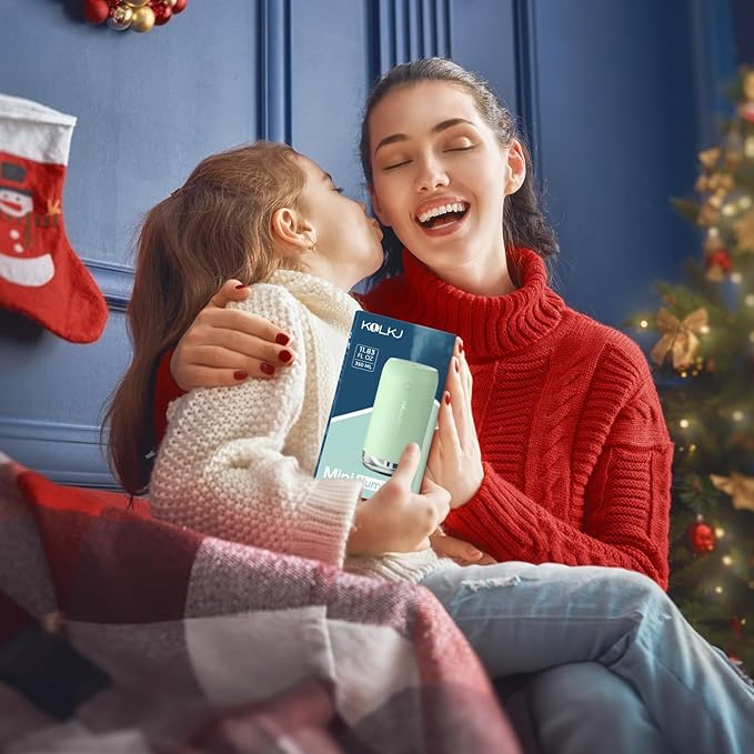 Portable Mini Humidifier, KQLKJ 350ml Small Cool Mist Humidifiers, USB Personal Desktop Humidifier for Bedroom Car Office Travel with Auto Shut-Off & 2 Mist Modes (Green)