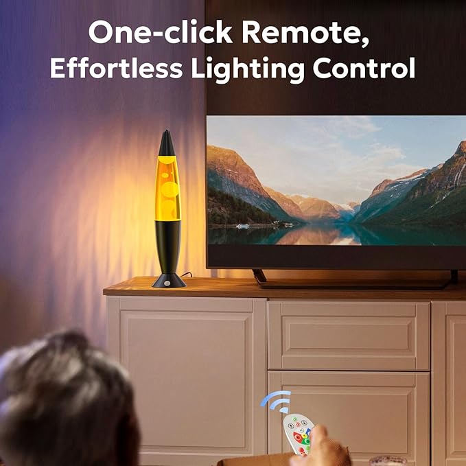 Large Black 17 Colors Changing LED Liquid Motion Lamps with Remote 16 Inch Giant Color Changing Lamp Relax Mood Night Light for Kids Adults Blue Red Pink Purple Green Classic Table Lamp for Boys Girls