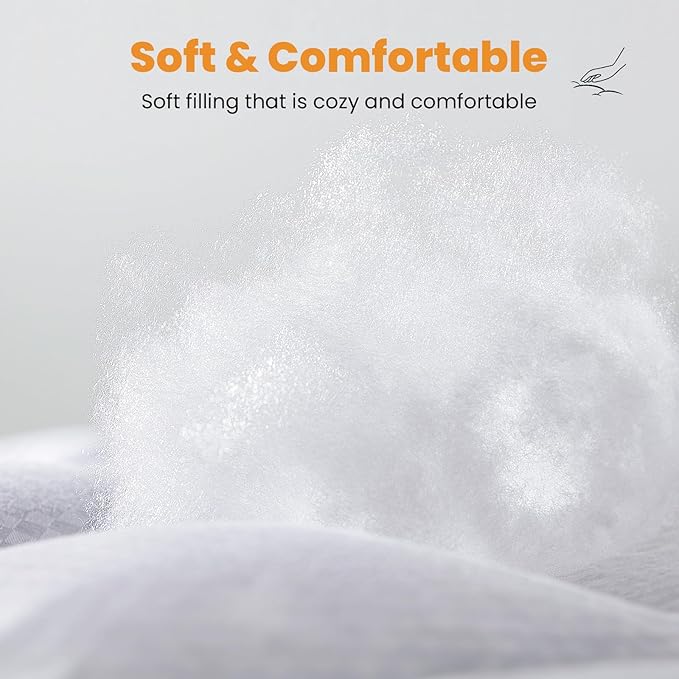 MATBEBY Twin XL Mattress Pad - Cooling Breathable Mattress Topper, Quilted Fitted Mattress Protector, Pillow Top Mattress Cover with 8-21" Deep Pocket, Soft, Machine Washable, White, Twin Extra Long