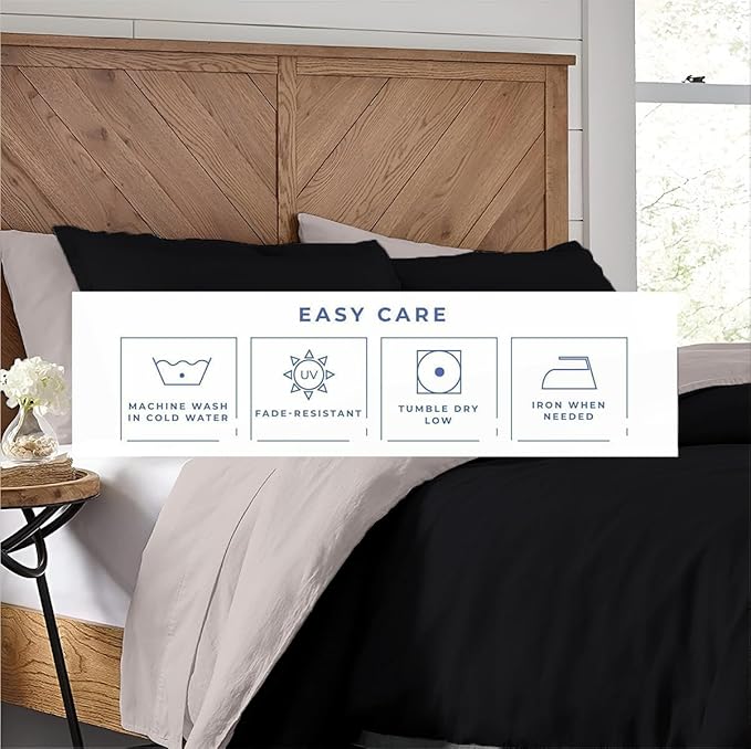 Kotton Culture 120"x98" 1 Pc Oversized King Duvet Cover Only 100% Egyptian Cotton - 600 TC Comforter Cover, Zipper Closure & Corner Ties - Fits Large King Inserts (Oversized King, Night's Shadow)
