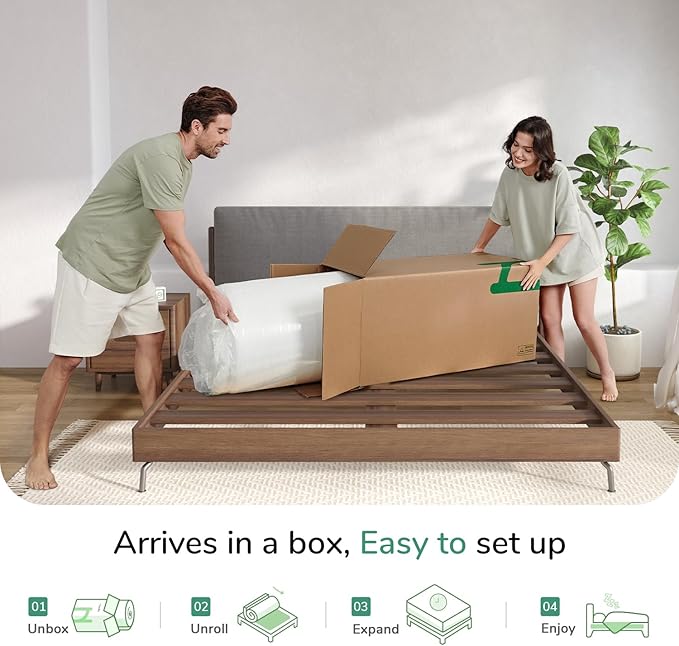 Novilla Twin Mattress, 6 Inch Twin Memory Foam Mattress for Pressure Relief & Comfort Sleep, Removable Washable Cover,CertiPUR-US Certified Mattresses in a Box，Medium Firm
