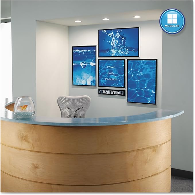 Quartet Matrix Modular Magnetic Whiteboard, 34" x 23", Includes Tray and Marker, Silver Aluminum Frame (M3423)