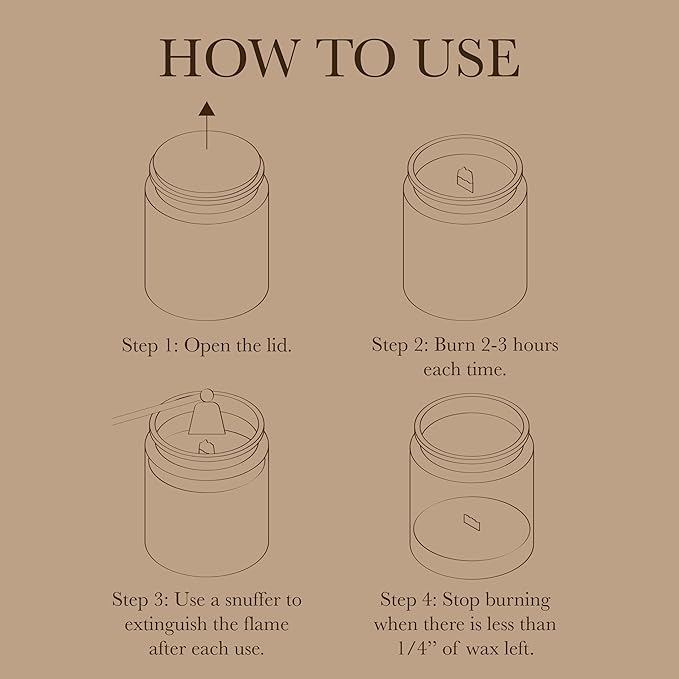 Scented Candle, 7.05 oz Teakwood Tobacco Aromatherapy Candle, Natural Soy Wax with Wooden Wick, Candles for Home Scented, Stress Relief Amber Jar Candle Gifts