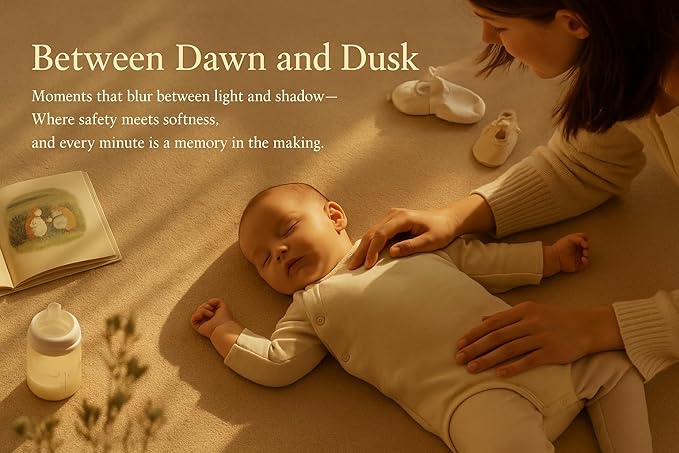 Thick Padded Baby Floor Play Mat 1.2" Cushioned Velvet Surface Non Slip Bottom High Density Foam Safe and Soft Floor Mat for Infants Toddlers and Playpen Use (Lightbrown, 50X 50)