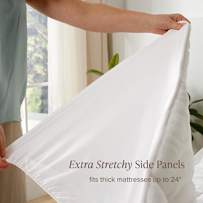 Bare Home Split Head Flex King Microplush Mattress Topper - Pillow Top Reversible - Dual Sided All-Season - 8" to 24" Deep Pocket - Soft Fitted Cover - Plush Mattress Pad (Split Head Flex King)