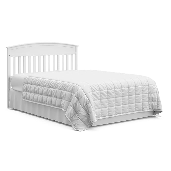 Graco Benton 5-in-1 Convertible Crib and Changer (White) – Crib and Changing -Table Combo, Includes Water-Resistant Changing Pad, 3 Drawers, Converts to Toddler Bed, Daybed and Full-Size Bed