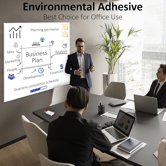 Dry Erase White Board Sticker for Wall (49 × 29)