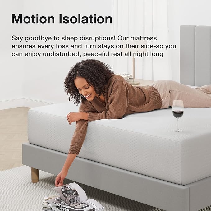Novilla King Size Mattress in a Box, 10 Inch King Mattress, Gel Memory Foam Mattresses with Comfort Foam for Cooling Night Sleep, Comfort Support & Pressure Relief, CertiPUR-US Certified