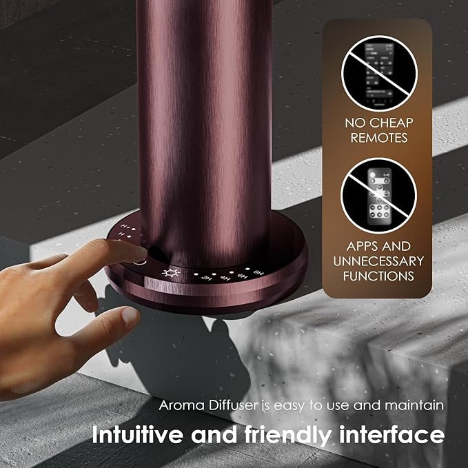 Waterless Essential Oil Diffuser,Aromatherapy Diffusers,Scent Diffusers for Home,Large Room, Hotel Scent Diffuser, 1000sq.ft, Aroma Diffusers (Dark Purple)