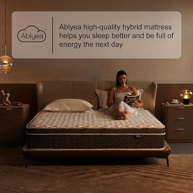 Full Mattress 12 Inch Full Size Hybrid Mattress - Memory Foam & Individually Pocket Coils Springs | Pressure Relief | Motion Isolation, Edge Support | CertiPUR-US Certified | Medium Firm