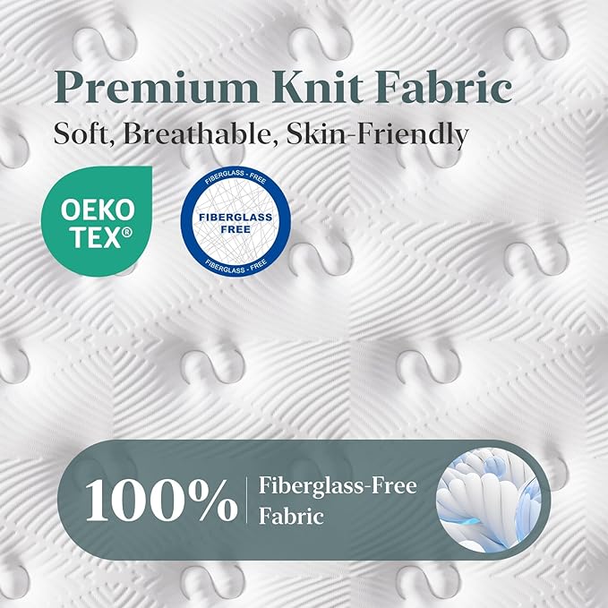 FP FLEXPEDIC Full Mattress, 12 Inch Cooling Gel Memory Foam Double Mattress, Breathable Hybrid Pocket Spring Firm 7-Zone Matelas, Pressure Relief, Fiberglass-Free & CertiPUR-US, No Odor