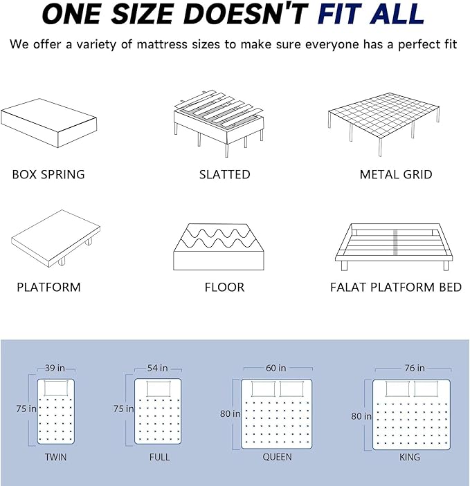 King Size Mattress in a Box 14 Inch Hybrid Mattress [Enhanced Stability], Medium Firm Feel with Memory Foam and Pocket Springs, Reinforced Edge Support