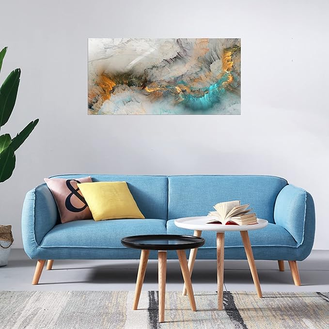 XXMWallArt FC3250 Abstract Canvas Wall Art Fancy Paint Canvas Print Painting Artwork for Living Room Bedroom Kitchen Home and Office Wall Decor