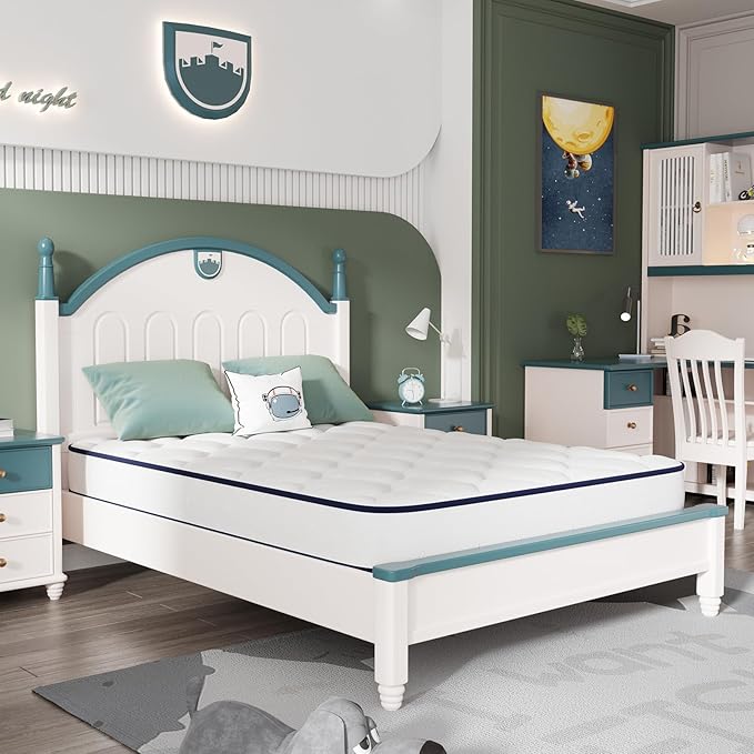 Novilla Full Size Mattress 8 inch,Foam and Spring Hybrid Mattresses for Comfortable Sleep,Steel Coils for Durable Support,CertiPUR-US Certified Foam,Youth/Guest Rooms,Full Size Mattress in a Box