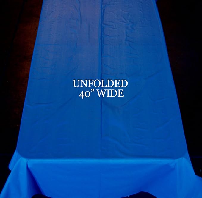 Craft And Party, Orange Plastic Table Cover Roll - 40in X 100 feet Heavy Duty Plastic Banquet Table Cover Roll. (Orange)