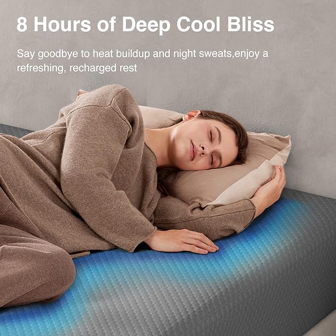 Novilla King Mattress, 10 Inch Cooling King Size Memory Foam Mattress for Quick Asleep & Pressure Relief, King Bed Mattresses with Thermally Balanced Foam Core for Enhanced Support & Breathability