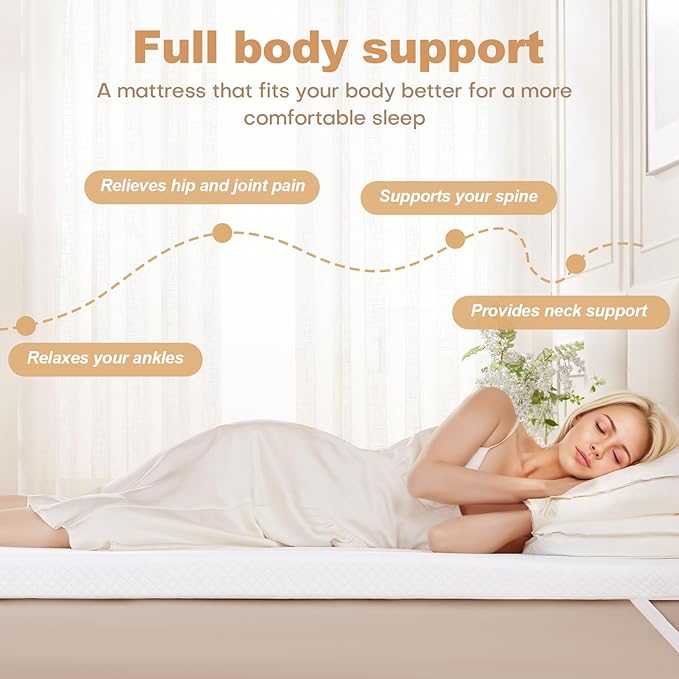 3 Inch Memory Foam Mattress Topper King Size, 2 Inch Cooling Egg Crate Gel Memory Foam Plus 1 Inch High Density Gel Bed Topper