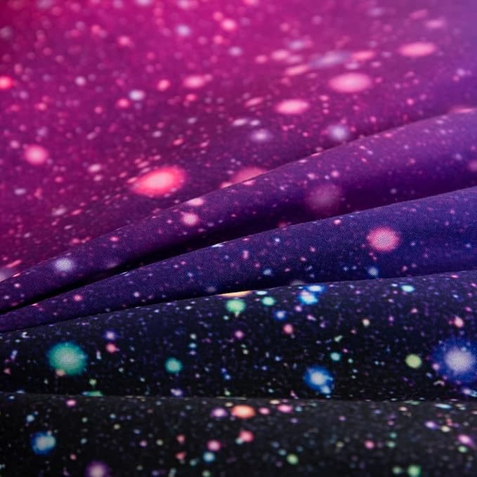 Tailor Shop Galaxy Comforter Set Colorful Outer Space Rainbow Bedding Set Twin for Girls Boys Kids Bedroom Decoration - Includes 1 Comforter 1 Pillowcase……