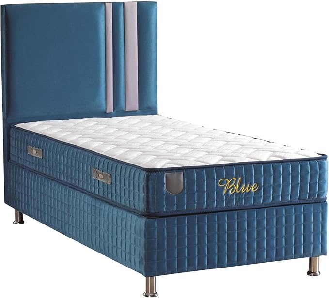 Sweet Home Stores Level Blue 9" Full Hybrid Mattress – Medium Firm Feel, Pocket Coil Support, CertiPUR-US® Certified, Fiberglass-Free, Stylish Blue Cover, Made in USA, Bed in a Box