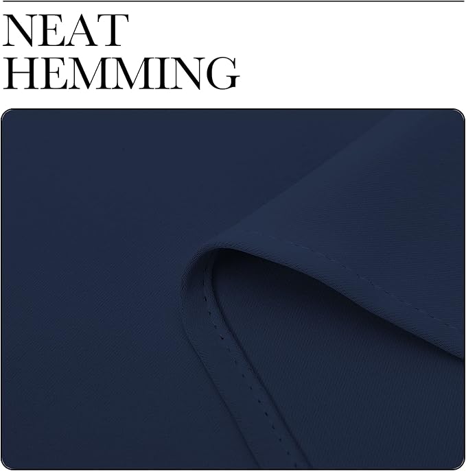 NICETOWN Blackout Draperies Curtains, Navy, 1 Pair, 42 x 78 inches, All Season Thermal Insulated Solid Grommet Top Blackout Curtains/Drapes for Kid's Room
