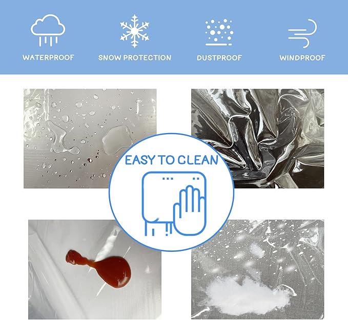 Kids Water Table Cover, Fit Step2 Rain Showers Splash Pond Water Table Waterpark Play Table Outdoor Toys Cover - (Cover Only) Transparent PVC (Transparent)