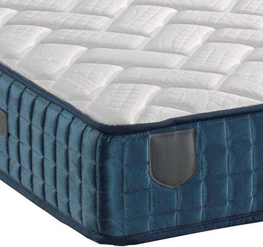 Sweet Home Stores Level Blue 9" Twin Hybrid Mattress – Medium Firm Feel, Pocket Coil Support, CertiPUR-US® Certified, Fiberglass-Free, Stylish Blue Cover, Made in USA, Bed in a Box