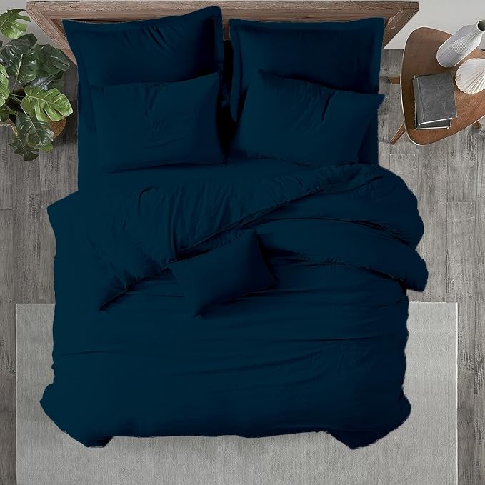 Kotton Culture 120"x120" 3 Pc Super King Plus/Super Oversize King Duvet Cover Set 100% Egyptian Cotton - 600 TC Comforter Cover,Zipper Closure & Corner Ties -Fits Only Extra Large Inserts -Green Teal