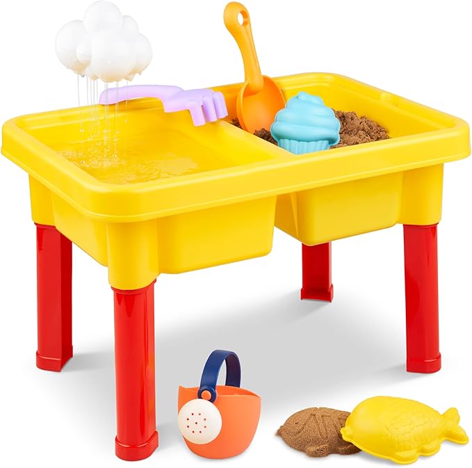 Kraftex Kids Sensory Table for Toddlers. Use as Sand Water Table for Toddlers, Sand Table or Sensory Bin Table. Indoor or Outdoor Water Sand Table.