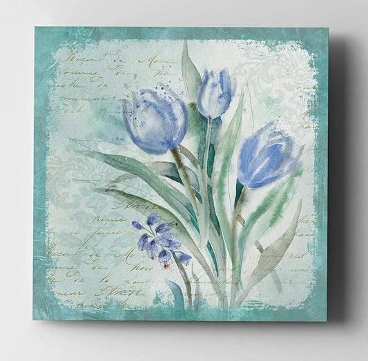 Wexford Home Tulip Medley - Premium Gallery Wrapped Canvas Art Print, 40x40,