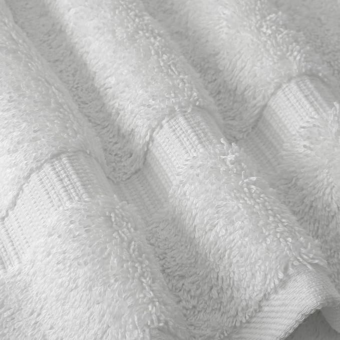 Chakir Turkish Linens Premium Cotton Absorbent Turkish Towels (Bath Towel - Set of 4, White)