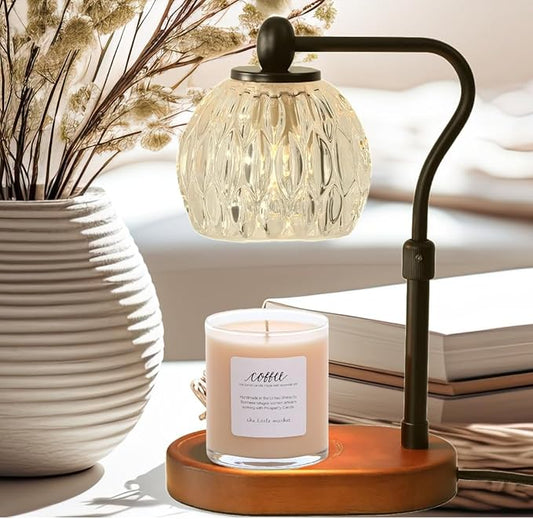 Candle Warmer Lamp with Dimmer, Height Adjustable Candle Lamp Warmer for Jar Candles, Electric Candle Warmer, Dimmable Candle Warmer Lamp