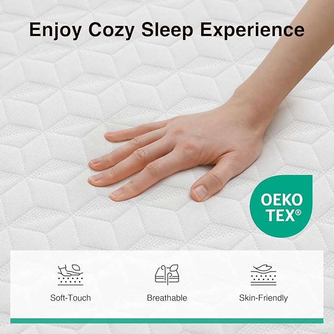 Novilla Memory Foam Mattress Full, 10 Inch Full Size Mattress with Comfort Foam & High-Density Support Foam for Pressure Relief & Contour Support Mattresses in a Box, Medium Firm Feel