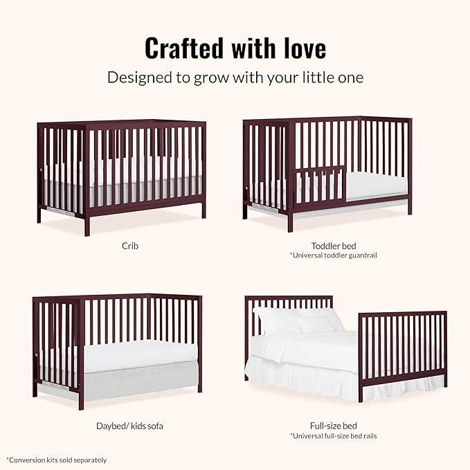 Dream On Me JPMA & Greenguard Gold Certified Synergy MOD Crib, Made with Sustainable New Zealand Pinewood